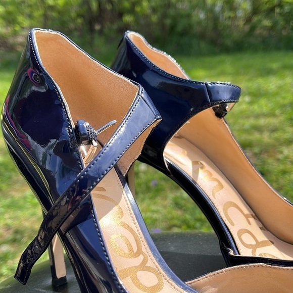 Sam Edelman Nora Blue Patent Leather Heals Women’s Size 9.5 - Picture 4 of 10